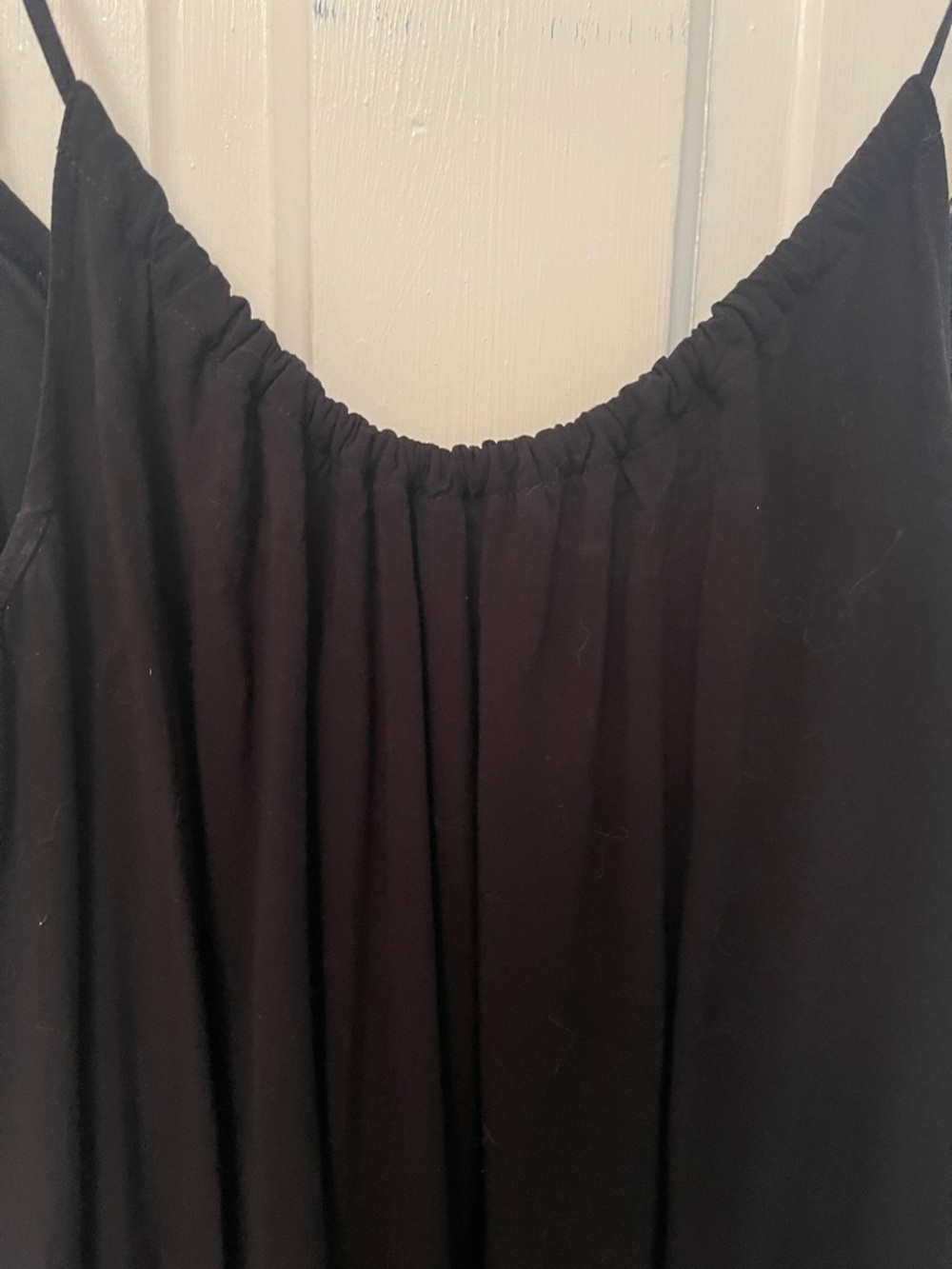 Black Spaghetti-Strap Women’s Midi Dress - Picture 3 of 6